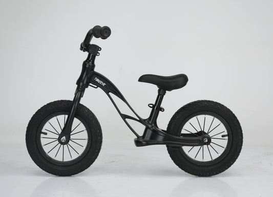 Threeve Zoomsday Balance Bike (Black) side view