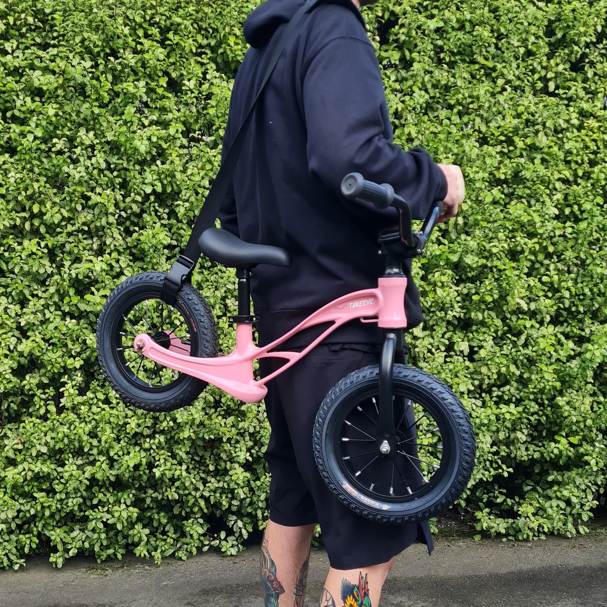 Balance Bike Carry Strap Hands-Free Bike Carrier for Parents